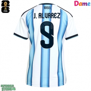 Argentina Julian Alvarez #9 Replika Hjemmebanetrøje Dame VM 2026 Kortærmet